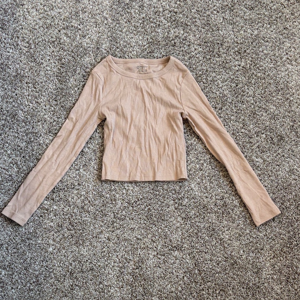 Primark Tan Long Sleeve Blouse